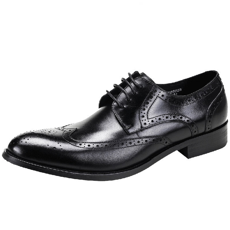 Men Dress Handmade Shoes Genuine Leather Male Oxford