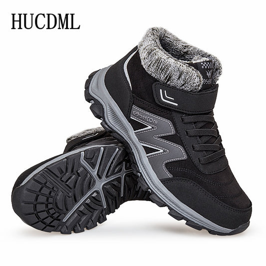 Men Boots Winter Plush Warm Snow Boots Unisex Men Women Winter Work