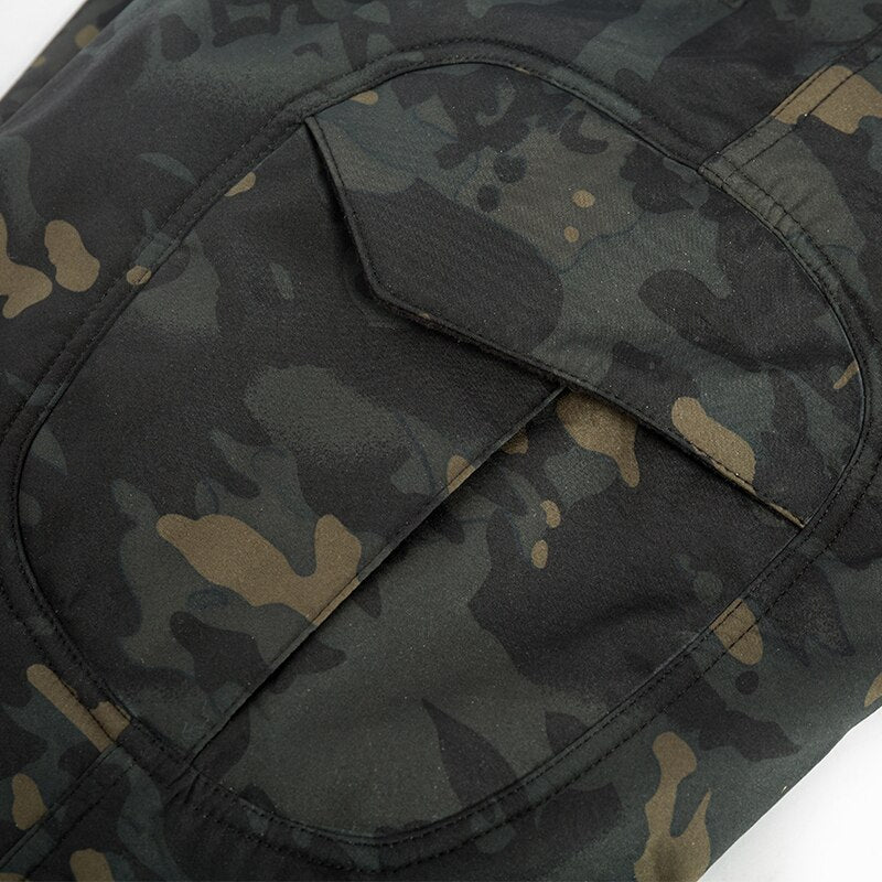 Mege Men Tactical Cargo Pants Camouflage Military Fleece Army