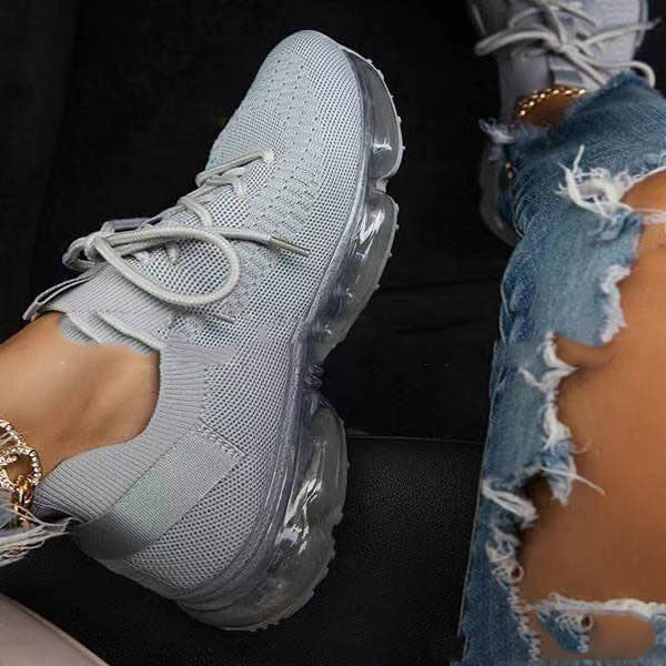 Women Sneakers Trends Autumn Stretch Fabric Ladies Breathable Cas
