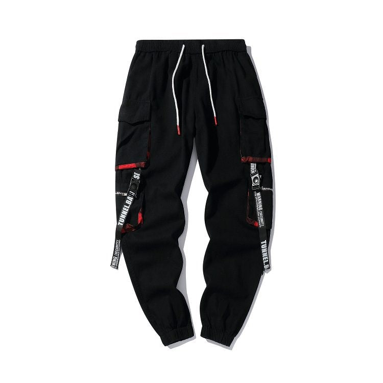 Summer Black Hip Hop Cargo Pants Men Streetwear