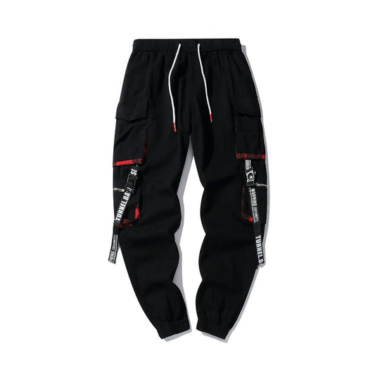 Summer Black Hip Hop Cargo Pants Men Streetwear