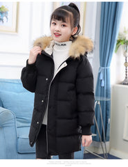 Children Winter Down Cotton Jacket Fashion Girl Clothing Kids Clothes Thick