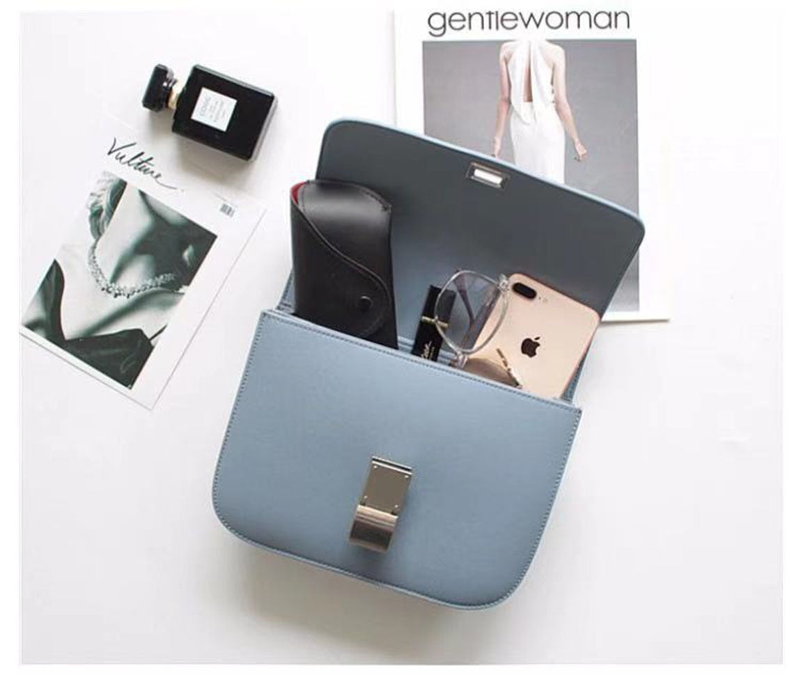 Genuine Leather Ladies Tofu Bag Luxury Design Handbag Purse Small