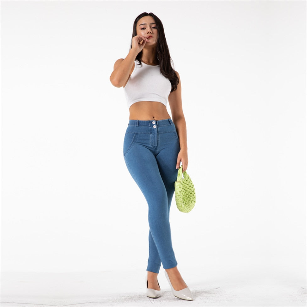 Melody Jeans for Girls Denim Jeggings 4 Colors Skinny Denim Woman  Jeans