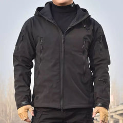 Men's Jacket Soft Shell Fleece Waterproof Windproof Windbreaker