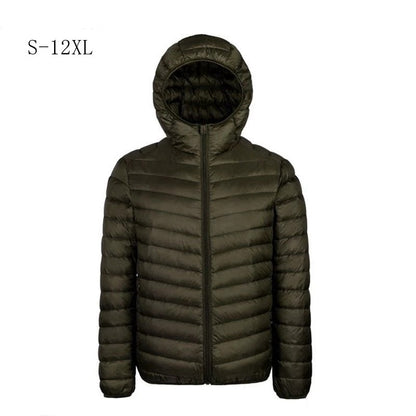Plus 9XL 10XL 11XL Down Coat Male Large Size 90% Ultra Light Down Jacket