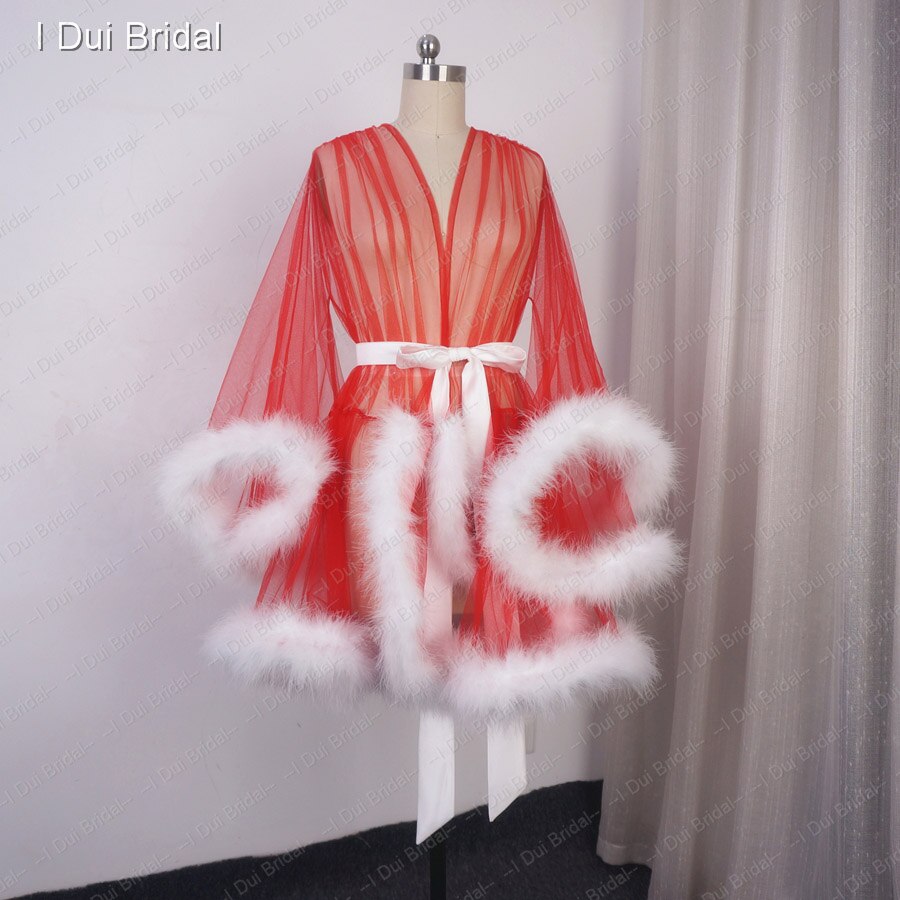 Homecoming Dresses: Robe Edging Dressing Gown Bridal Boudoir Sheer