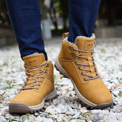 Outdoor Fashion Leather Men Boots Comfortable Men Shoes Waterproof Ankle Boots