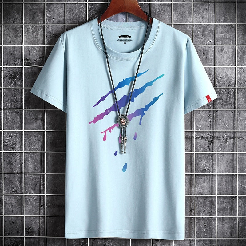 T-shirt for Men Clothing Fashion Summer Graphic Vintage Tshirt Anime