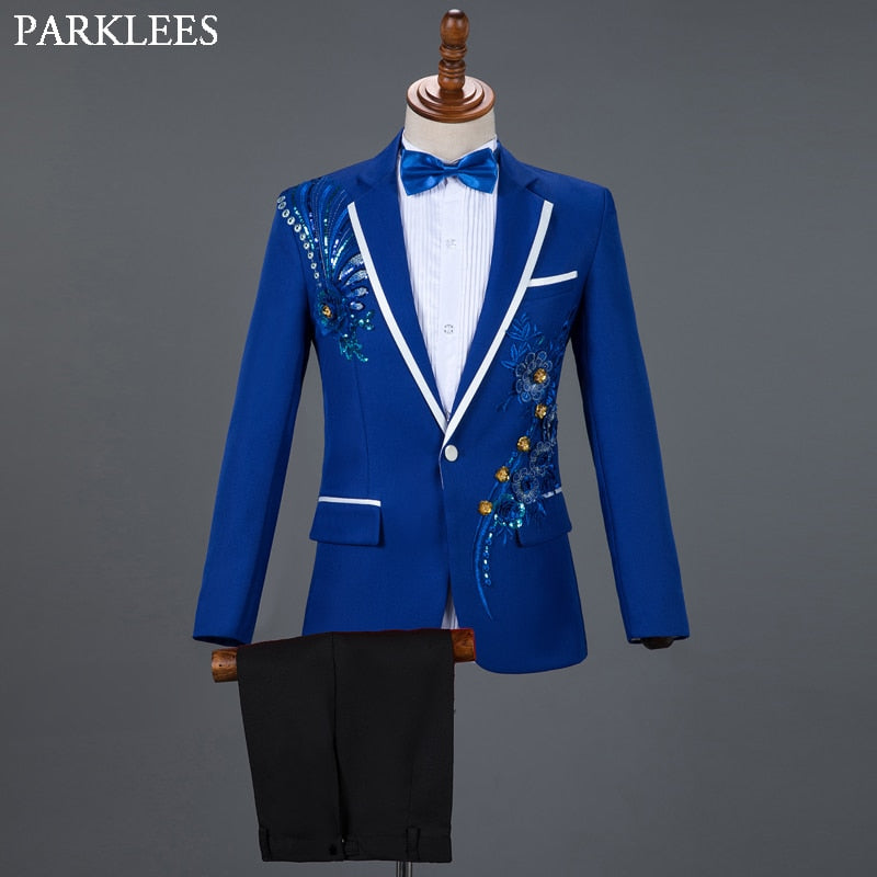 Tuxedo for Mens: Red Diamond Floral Men Suits for Wedding Mens Suits 3 Piece