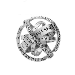 Vintage Astronomical Ball Rings For Women Men Creative Complex