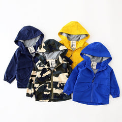 Children Jackets Autumn Spring Kids Outerwear Coats Cute Solid Color Jackets