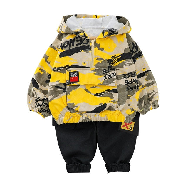 Kid Tracksuit Boy Girl Clothing Set Casual Long Sleeve Letter Zipper