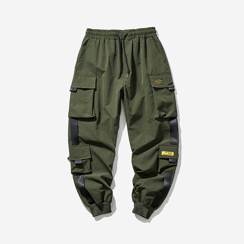 Streetwear Black Mens Harem Joggers Pants Men Cargo Pants Hip Hop