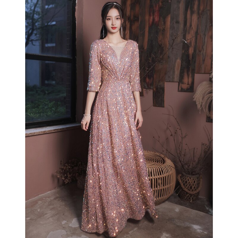 Evening wear Dresses: Elegant Robe De Soiree Zipper Women Party Dresses Plus Size
