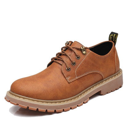 Men Casual Shoes Men Martins Leather Shoes Work Safety Shoes