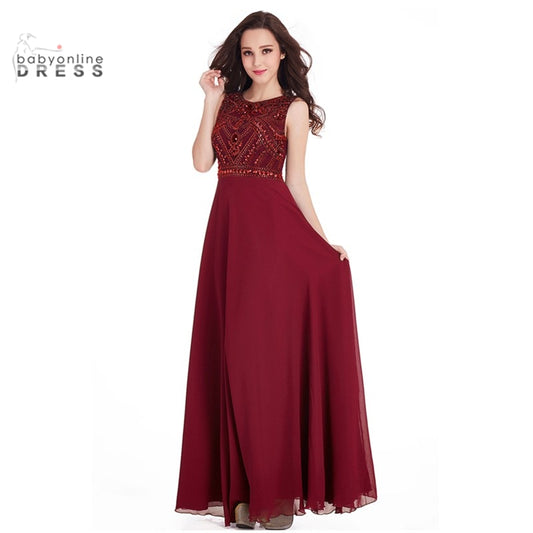 Homecoming Dresses: Prom Dresses A-line Sleeveless Crystals Beaded Elegant