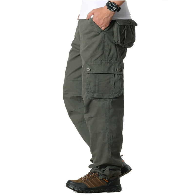 Men Cargo Pants Casual Multi Pockets Military Tactical Pants Male