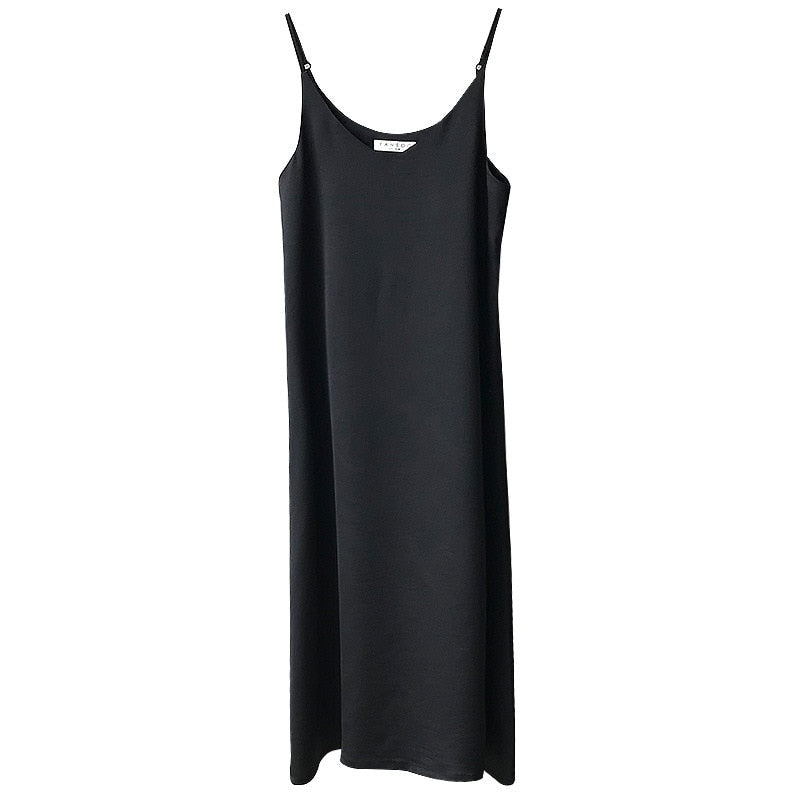 Spring summer Woman Tank Dress Casual Satin Sexy Camisole Elastic Female Home Beach Dresses v-neck camis sexy dress