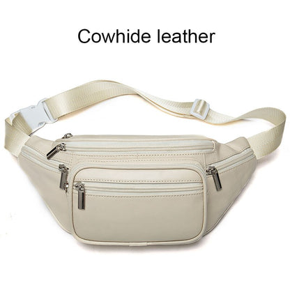 Genuine Leather Belt Bag Women's Waist Bags For Women Fanny Pack