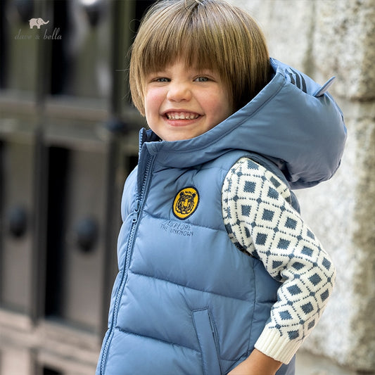 Winter Baby Boys casual cartoon pockets hooded coat children