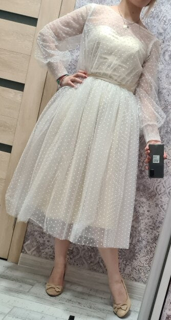 Homecoming Dresses: Long Sleeves Evening Dress Prom Party