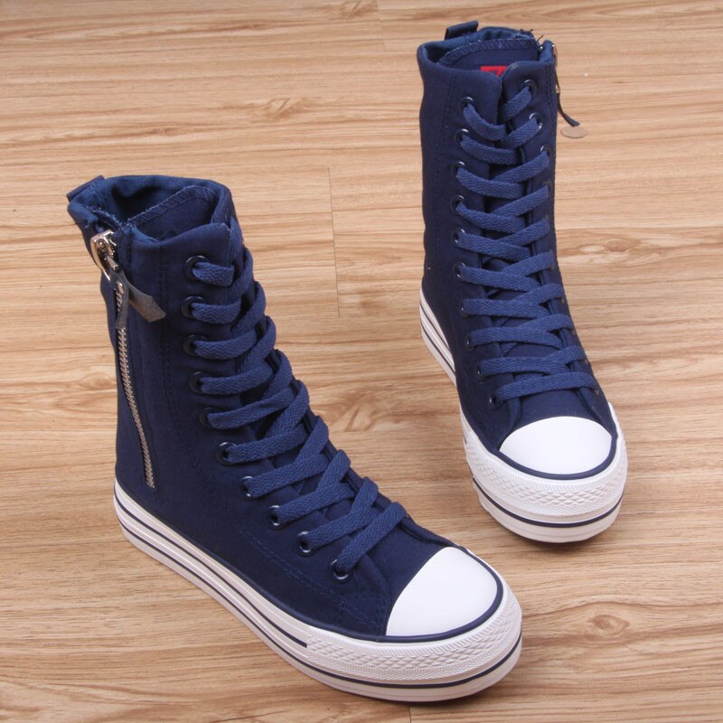 Fashion Women Sneakers Denim Casual Shoes Female Summer Canvas Shoes