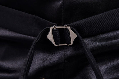 Black Suit Vest Waistcoat Men Slim Fit V Neck Dress Vests Mens