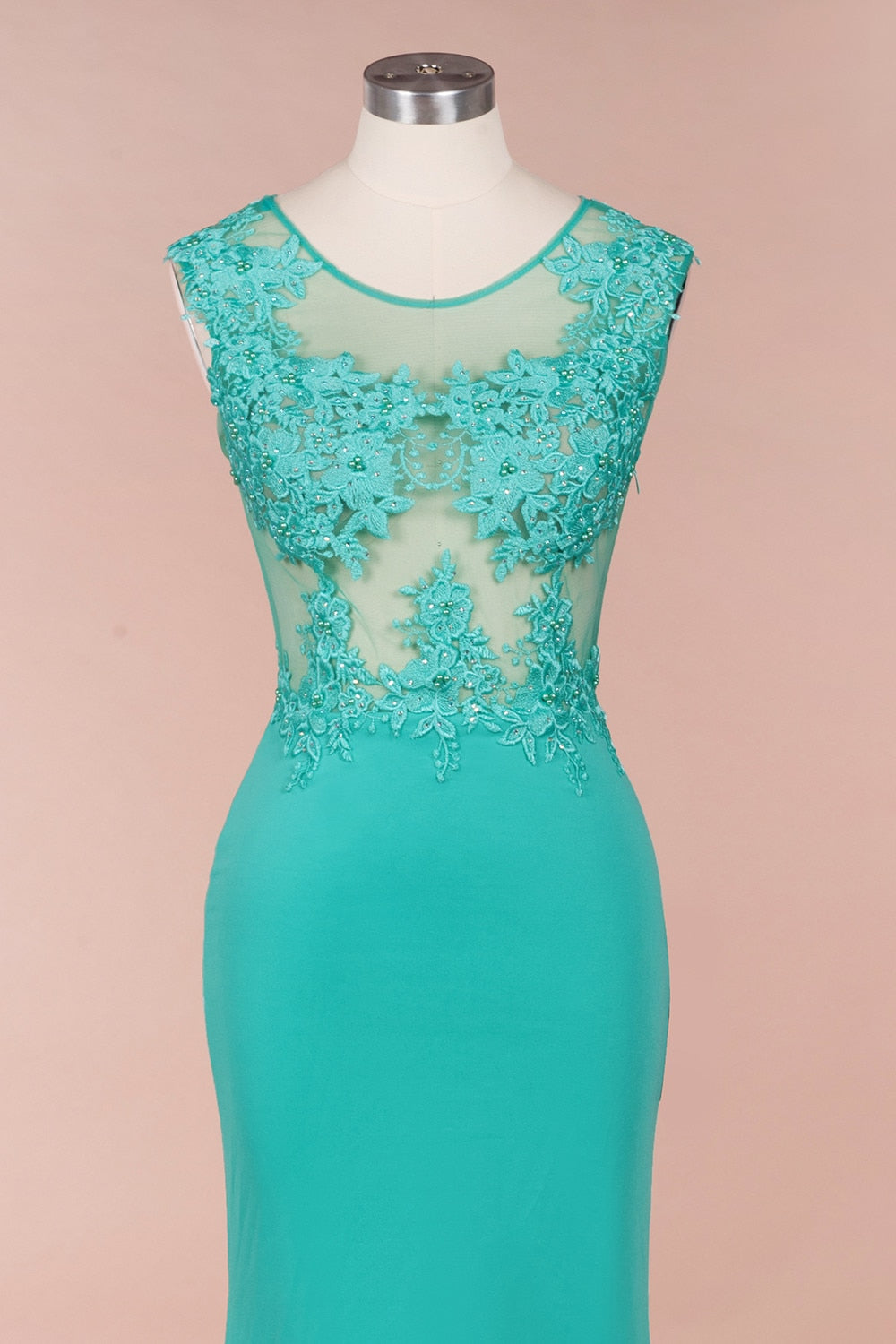 Homecoming Dresses: Prom Dresses Long Illusion Sleeveless Evening Party