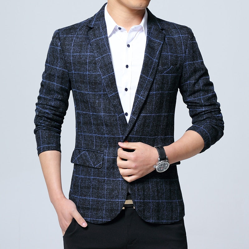 Mens Blazers Slim Fit Suits for Men Business Formal Blazer Mens Wedding Suit