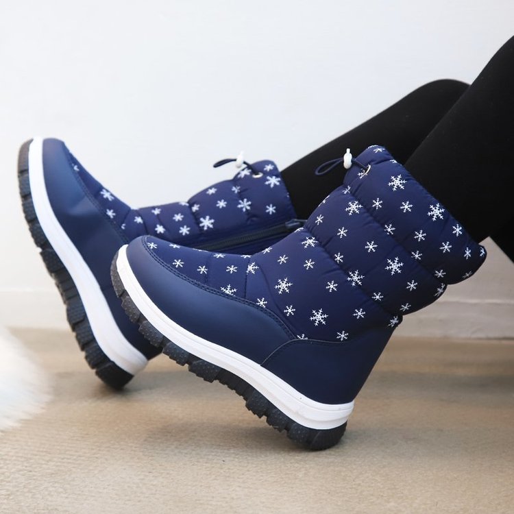 Snow Boots For Children Winter Girl Cotton-padded Soft Bottom Shoes