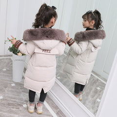 Children Winter Down Cotton Jacket Fashion Girl Clothing Kids Clothes Thick