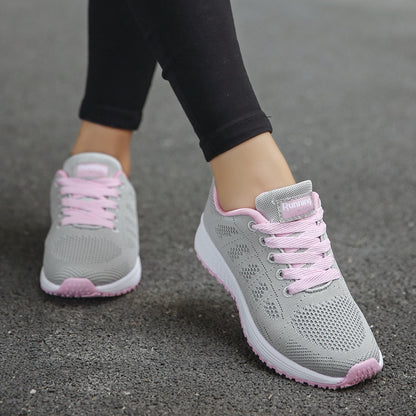 Fashion Tennis Shoes for Women Trainers Shoes Casual Flats Female Light