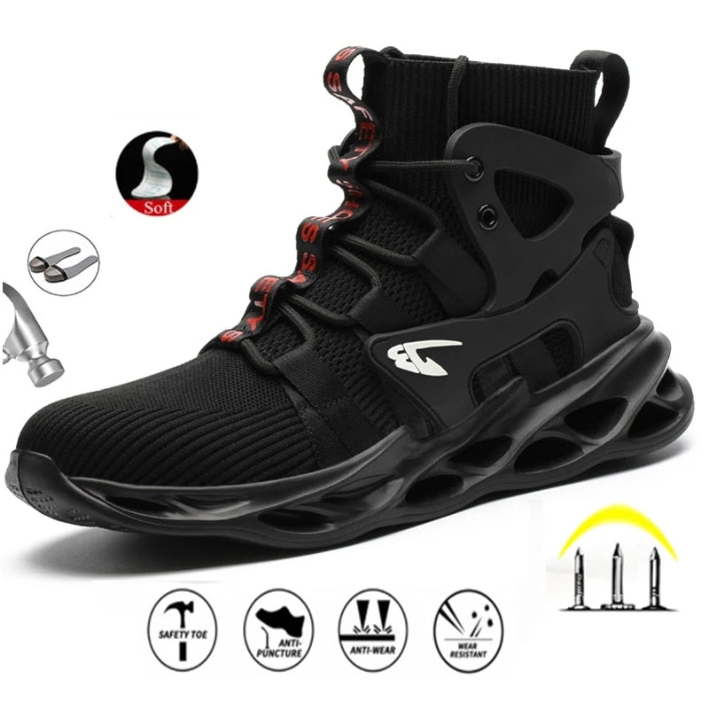 Men Winter Safety Boots Are Light and Comfortable Steel Toe Cap Anti-piercing
