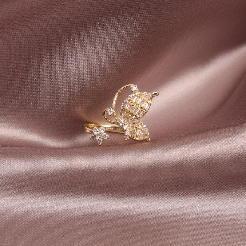 design fashion jewelry copper inlaid zircon light luxury opening delicate smart