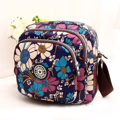 Fashion Women Messenger Bags Vintage Flower Printing Women Bag