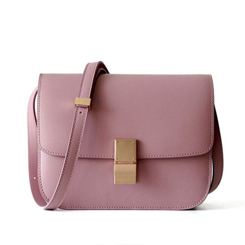 Genuine Leather Ladies Tofu Bag Luxury Design Handbag Purse Small