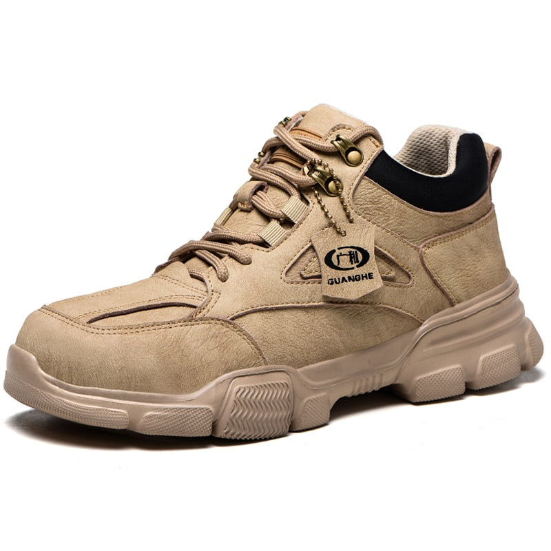 Work Safety Shoes Steel Toe Anti-puncture Indestructible Men Safety Boots