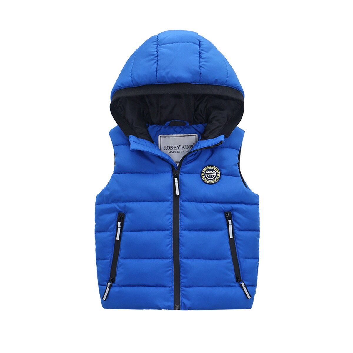 Children Vest Babys Winter Warm Hooded Down Cotton Vest
