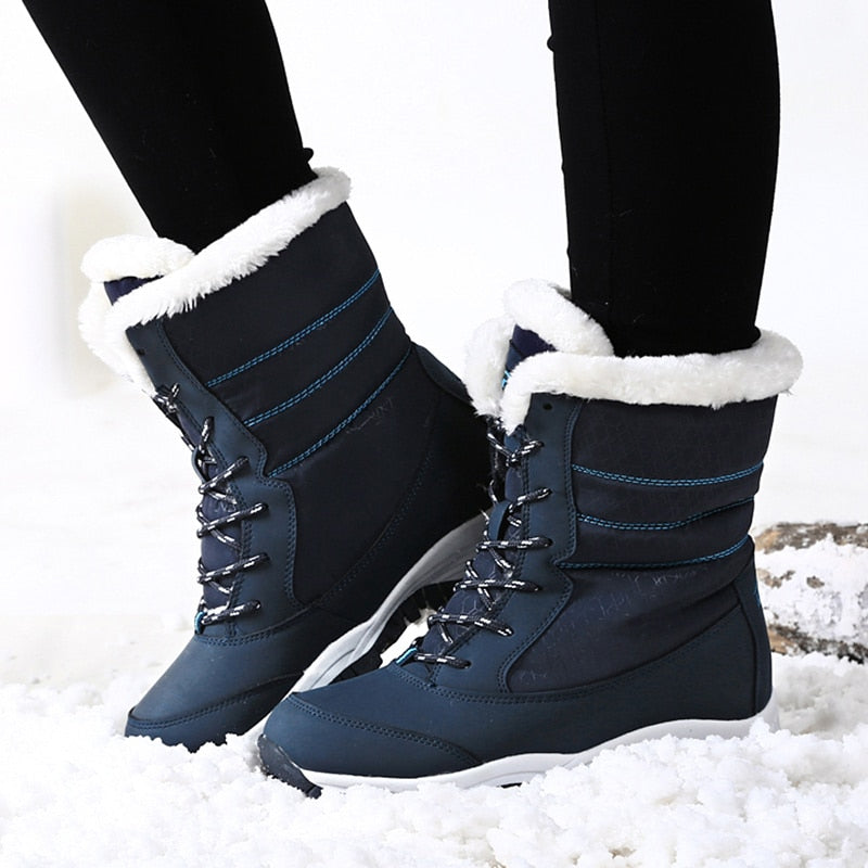 Women Boots Waterproof Winter Shoes Women Snow Boots Platform Keep Warm