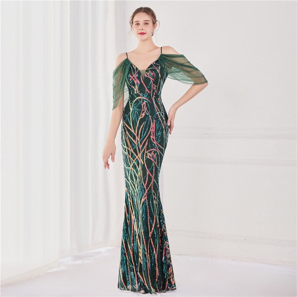 Homecoming Dresses: Spaghetti Strap Sequins Prom Dresses