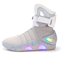 RayZing Men Boots Back To The Future USB Rechargeable Led Shoes for Man