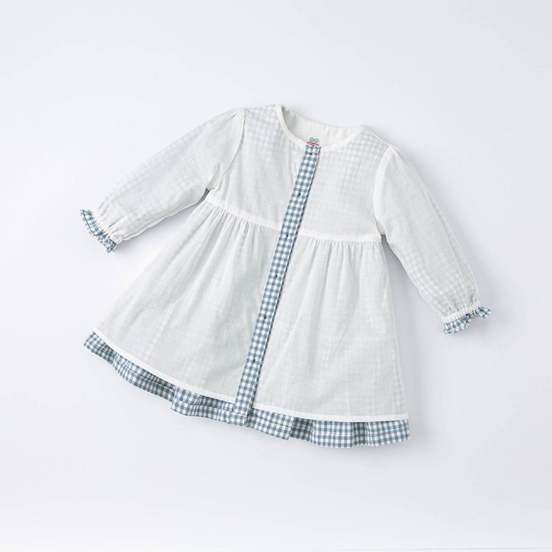 dave bella spring baby girls fashion plaid dress with a small bag party