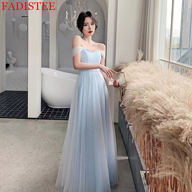 Homecoming Dresses: Soft Tulle Off The Shoulder Prom Party Dress
