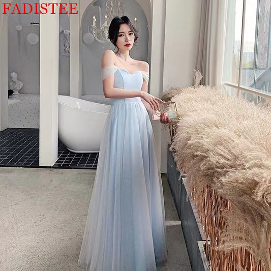 Homecoming Dresses: Soft Tulle Off The Shoulder Prom Party Dress