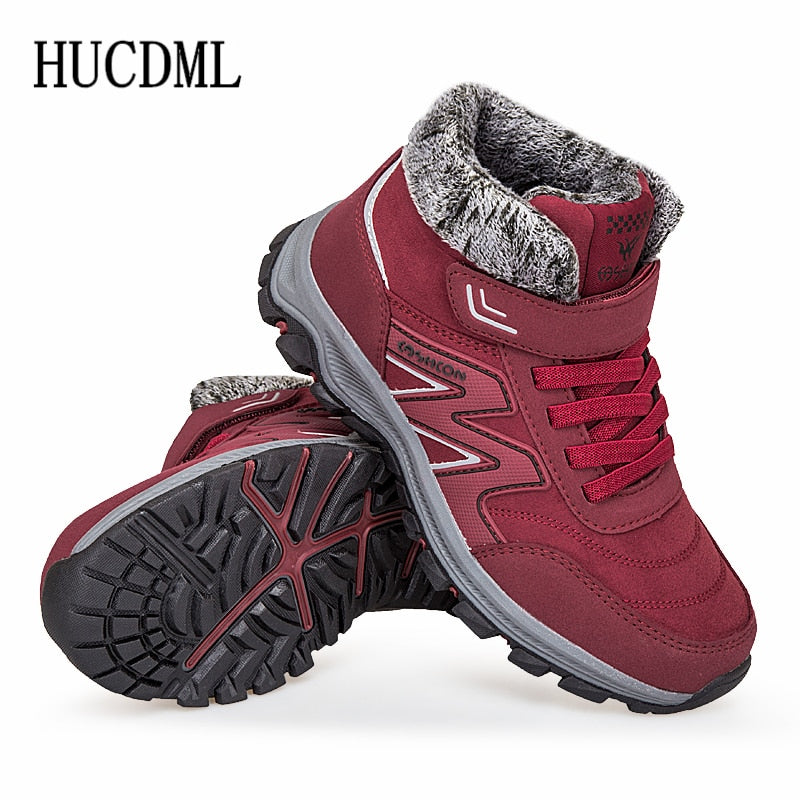 Men Boots Winter Plush Warm Snow Boots Unisex Men Women Winter Work