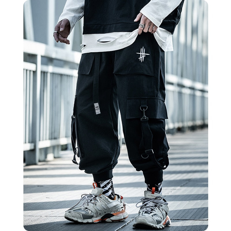 michalkova Paratrooper  Japanese military Male Black Joggers Mens hip hop