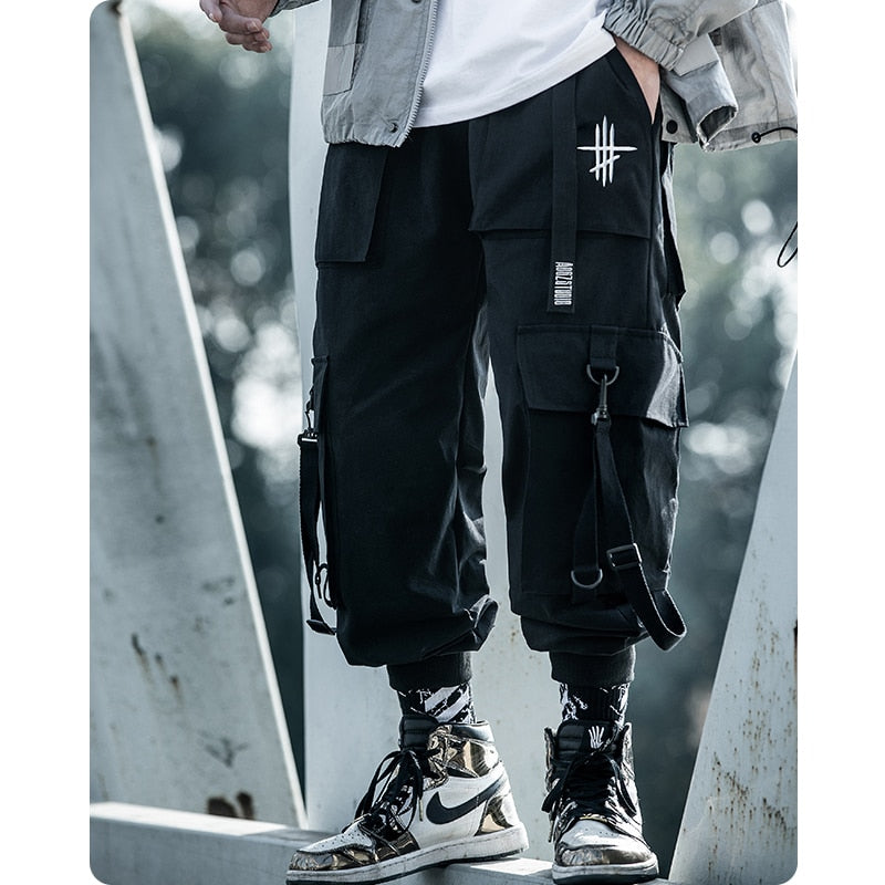 michalkova Paratrooper  Japanese military Male Black Joggers Mens hip hop