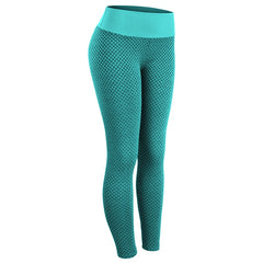 Grid Tights Yoga Pants Women Seamless High Waist Leggings